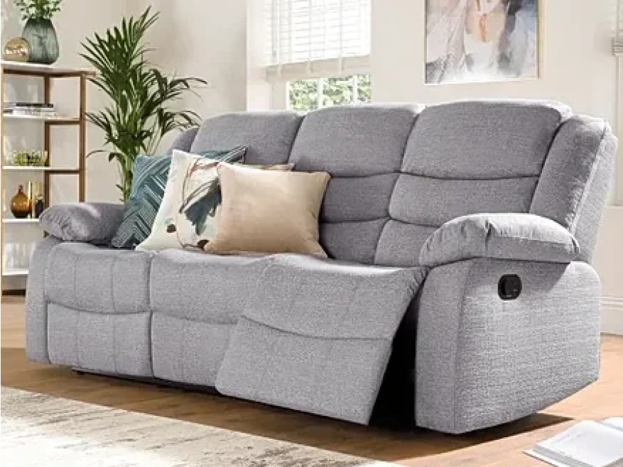 Fabric 3 Seater Recliners