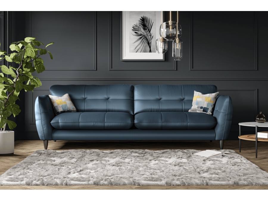 Leather 4 Seater Sofas