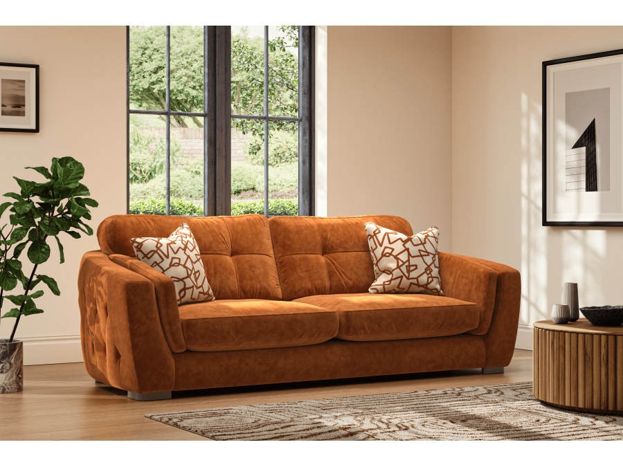 Fabric 3 Seater Sofas