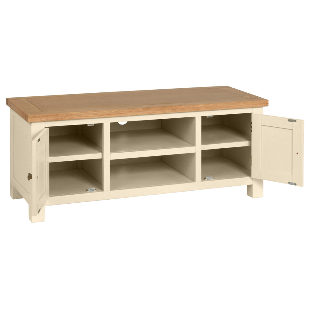 DPT072PI_painted_large_TV_unit_entertainment_living_room_oak_top_ivory_open-1000x0-c-default